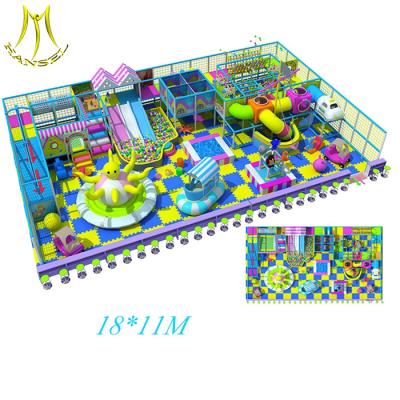 中国 Hansel amusement park equipment kids entertainment center sofa indoor soft playground for children 販売のため