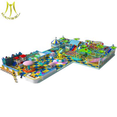 China Hansel  kids indoor play equipment barbie games plastic playhouse for amusement park for sale