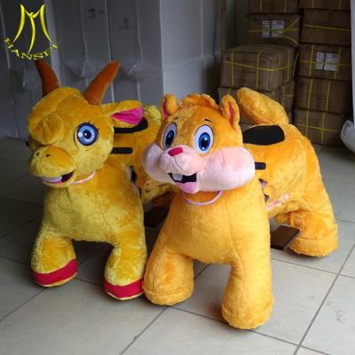 China Hansel high quality  funny stuffed animals scooters in mall unicorn electric ride for sale