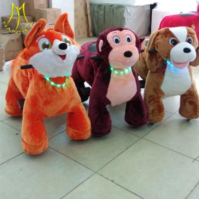 中国 Hansel kids indoor play animal electric montable coin operated kiddie rides for sale 販売のため