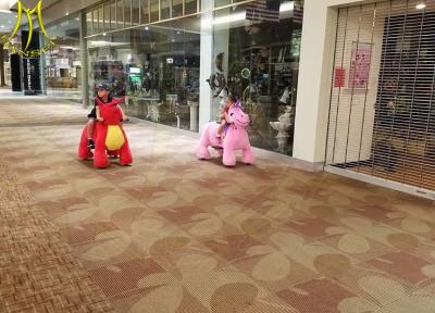 中国 Hansel 2018 commercial kids walking plush animales mountables indoor amusement park games 販売のため