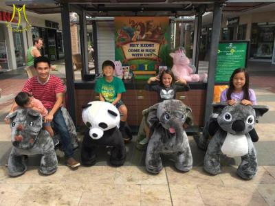 中国 Hansel  kids playground games amusement park rides panda animal scooters for sale 販売のため