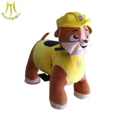 China Hansel latest amusement equipement animal bike for mall walking paw patrol toy  with led for sale