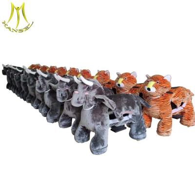 China Hansel factory wholesales plush coin operated ride on animal toy animal robot for sale for sale