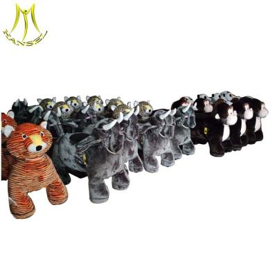China Hansel indoor and outdoor plush walking dinosaur scooter ride on animals in shopping mall for sale