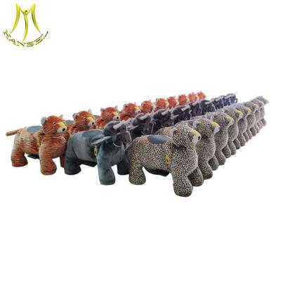 China Hansel factory wholesale coin operated plush walking animal adult ride on toy for sale