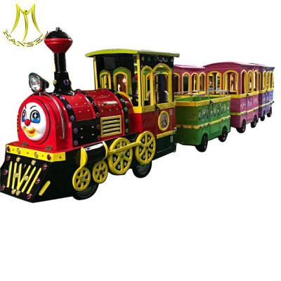 China Hansel shopping mall battery operated amusement trackless electric trains for sale