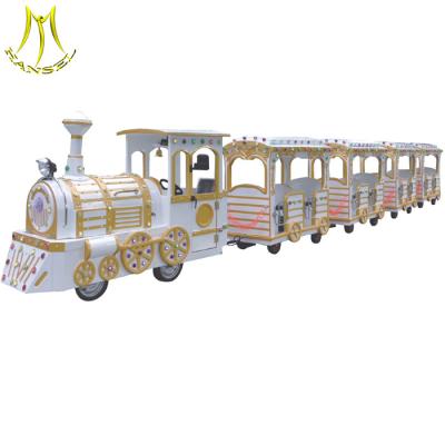 China Hansel  high quality large  24 seats amusement trackless tourist train for sale for sale