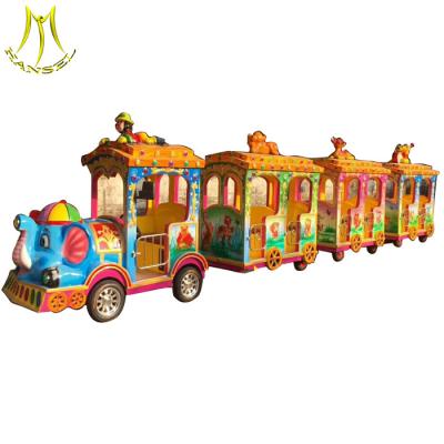 China Hansel shopping mall electric amusement park trackless train rides for family for sale