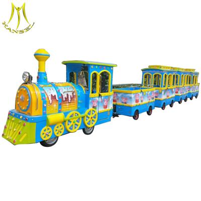 China Hansel  Battery power indoor kids electric amusement train for shopping mall for sale