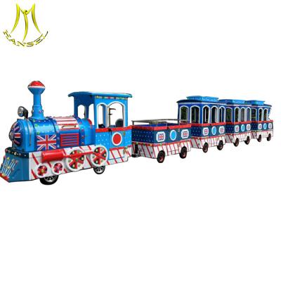 China Hansel  Amusement park children train rides for sale electric trackless kids train for sale