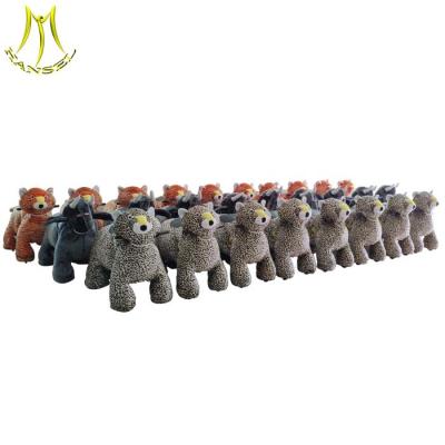 China Hansel factory plush motorized riding animals walking ride on animal toy for mall for sale