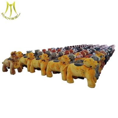 China Hansel plush kids electric moving animal ride on animal for indoor playground for sale