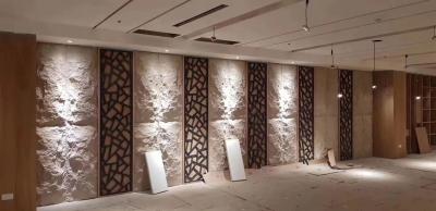 China Decorative 100mm Faux Stone Polyurethane Panels For TV Background Wall for sale