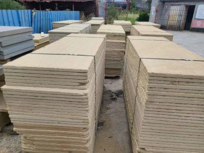 China Bush Hammered Face Beige Sandstone Paving Slabs Garden Sandstone Slabs 4cm for sale