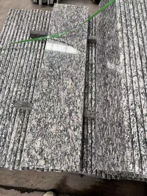 China Polished Face Spray White Granite Stone Tiles For Wall Cladding Long Lasting for sale