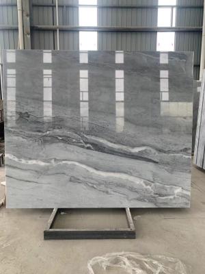 China Laje natural 18mm-100mm do worktop do mármore de Grey Marble Paving Slabs à venda