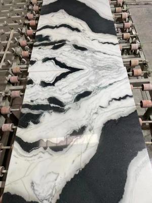 中国 中国のパンダの白い大理石の石は古典的な一見1.2cmの厚さをタイルを張る 販売のため