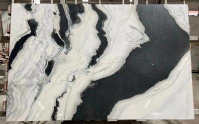 China Losa de placa de piso de mármol de lujo del mármol de la encimera de Panda White los 2x4ft del chino en venta
