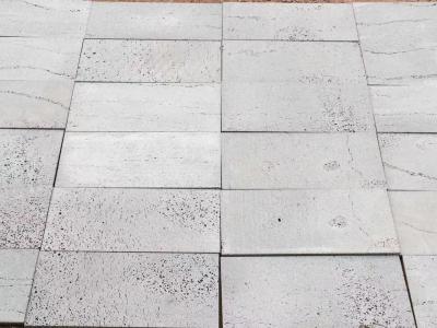 China Modern Natural Grey Volcanic Rock Tiles Outdoor Paving Tiles Stain Resistance for sale
