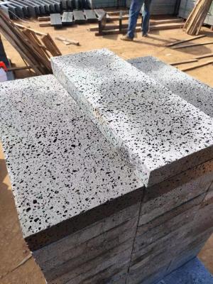 China Square Honed Dark Grey Volcanic Rock Floor Tiles For Exterior Paving for sale