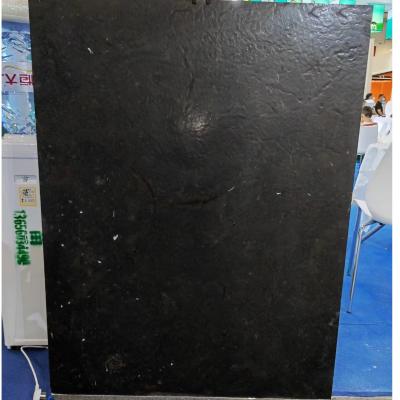 China 20mm Leather Face Black Natural Limestone Tiles For Flooring Indoor for sale