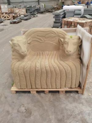 Китай Рука высекла скульптуру сада песчаника мраморных статуй сада уникальную бежевую продается