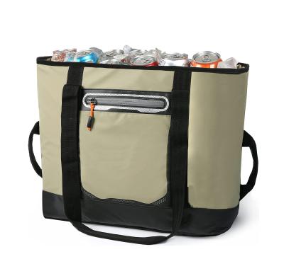 China Insulated Polyester Cooler Bag Camping Lunch Aluminium Foil 30 Can Backpack for sale