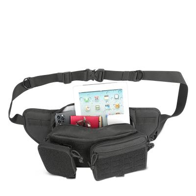 China Men'S Pouch Waist Bag Sports Polyester Black 48.2x15.2x22.8CM for sale