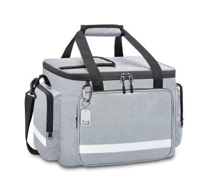 China Silver White Large Insulated Tote Cooler Bag With Zipper Soft Men'S 60Can 0.8kg for sale