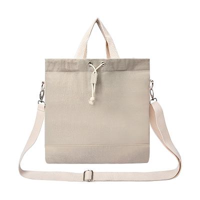 China Crossbody Drawstring Bucket Bag Pouch Canvas Tote Bags Shoulder Buckle Strap 12X3X12