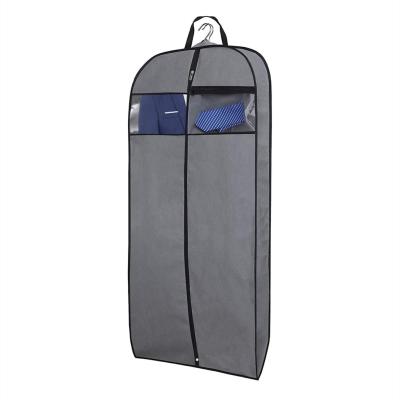 China Cloth Lightweight Travel Garment Bag For Suits Protector Hanging Zipper 24x32