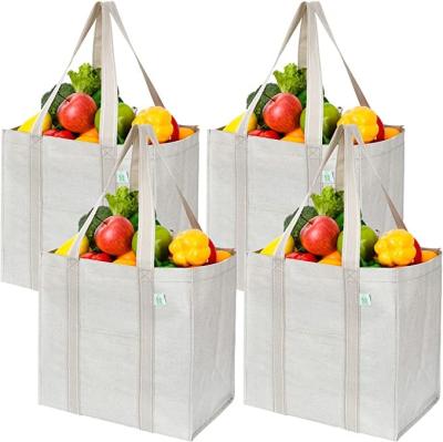 China Heavy Duty Canvas Shopping Bag With Pockets Zip Codycross Grocery Eco Friendly for sale