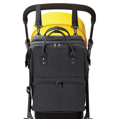 China Almacenamiento 14X9X16 de la botella de Tote Bags Backpack Black Insulated del pañal del bebé” en venta
