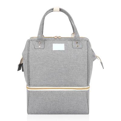 China Diaper Bag Backpack Large Waterproof Travel Baby Bags Classic Gray Crossbody 10X7X13