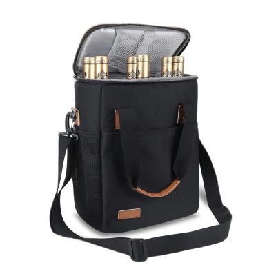 China Oxford Insulated Backpack Cooler Bag Bottle Beer Wine Cooler Backpack 10X6X13