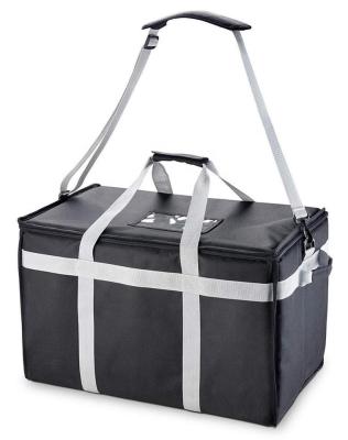 China Lunch Foldable Insulated Cooler Bag , Heated Food Delivery Bag Thermal Aluminum Lining à venda