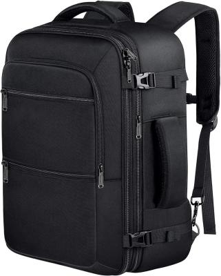 China Schwarz 40L Erweiterbare Handgepäcktasche Fluggenehmigte Outdoor-Tasche zu verkaufen