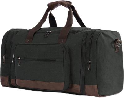 China Canvas Large Capacity Men Women Duffel Travel Bag Carry On Travel Bag With YKK Zipper for sale