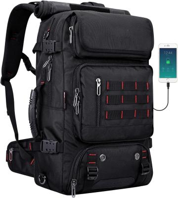 중국 Black Large Capacity Airline Approved Convertible Nylon Carry on Custom Travel Bag for Men 판매용