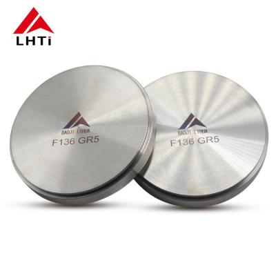China Gr1 Pure Titanium Round Disk Round Machined Bright Titanium Discs en venta