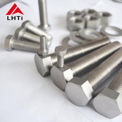 China Standard Hex Titanium Bolts Nuts DIN933 DIN934 M8 M10 Gr2 Gr5 Acid Resistance for sale