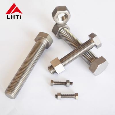 China Gr2 Titanium Bolts Nuts Hex Type M6 M8 M10 High Stability Anti Alkali Corrosion for sale