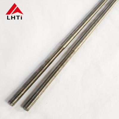 China Gr2 Gr5 GR7 GR12 Titanium thread rod DIN 976  M8 M10 M12 M14 M16 M18 for sale