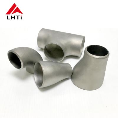 China Instalación de tuberías del reductor de la CAMISETA del codo del titanio de Gr2 Gr7 Gr12 resistente a la corrosión en venta