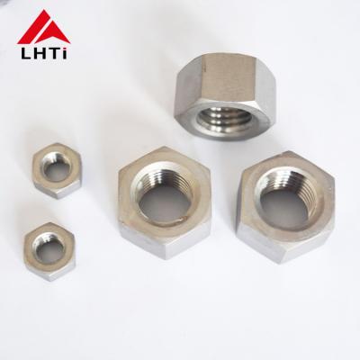 China DIN934 GR2 Titanium hex Nuts M8 M10 M12 Titanium Hexagon Head nuts Industrial Fittings for sale