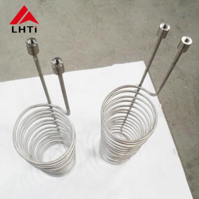 China Flexible Coil Grade 9 Titanium Tube OD 10mm Seamless Annealed for sale
