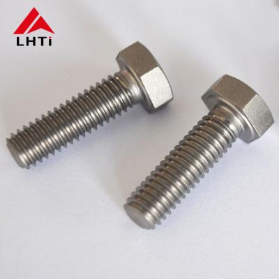 China DIN 933 M14 Gr2 Hex Head Titanium Bolts Nuts CNC Machined for sale