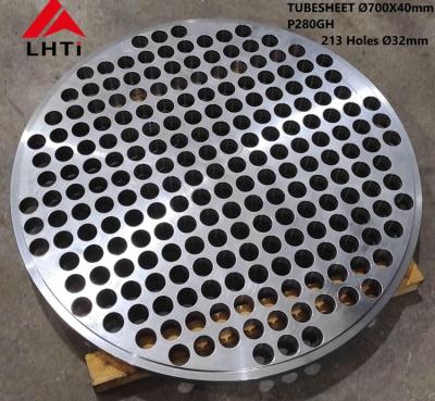 China Hoja de tubo forjada equipo del titanio del titanio del cambiador de calor Gr5 ASTM B265 en venta