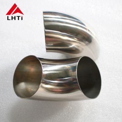 China Tubo inconsútil del codo del titanio Gr2 para la conexión de la instalación de tuberías en venta